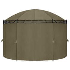 Vidaxl Paviljon z zavesami 520x349x255 cm taupe 180 g/m²