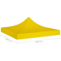Vidaxl Streha za vrtni šotor 2x2 m rumena 270 g/m2