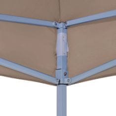 Vidaxl Streha za vrtni šotor 2x2 m taupe 270 g/m2