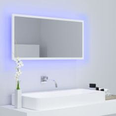 Vidaxl LED kopalniško ogledalo belo 90x8,5x37 cm iverna plošča