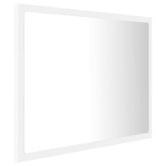 Vidaxl LED kopalniško ogledalo belo 60x8,5x37 cm iverna plošča