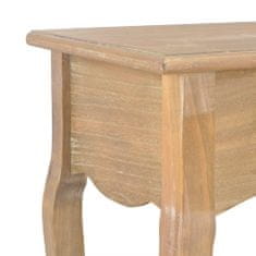 Vidaxl Konzolna mizica z 2 predaloma 110x35x76 cm inženirski les