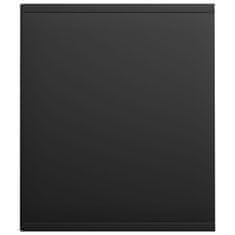 Vidaxl Knjižna / TV omara črna 36x30x143 cm iverna plošča