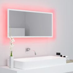 Vidaxl LED kopalniško ogledalo belo 90x8,5x37 cm iverna plošča