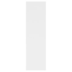 Vidaxl Stenska polica bela 75x16x55 cm iverna plošča