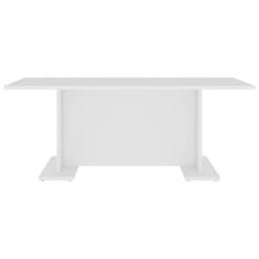 Vidaxl Klubska mizica bela 103,5x60x40 cm iverna plošča