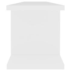 Vidaxl Stenska polica 2 kosa bela 90x18x20 cm iverna plošča