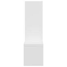 Vidaxl Stenska polica 2 kosa bela 50x15x50 cm iverna plošča
