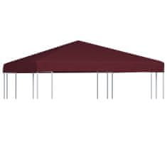 Vidaxl Streha za paviljon 310 g/m2 3x3 m bordo