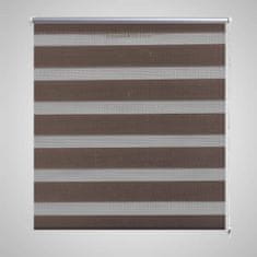 Vidaxl Črtasti Zebra Rolo / Senčilo velikost 100 x 175 cm Kavna barva