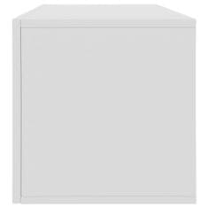 Vidaxl Škatla za shranjevanje plošč bela 71x34x36 cm iverna plošča