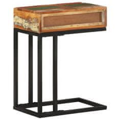 Vidaxl Stranska mizica U-oblike 45x30x61 cm trden predelan les