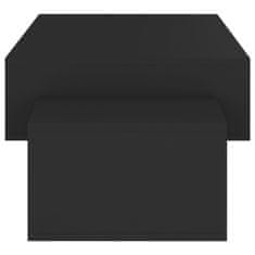 Vidaxl Klubska mizica črna 105x55x32 cm iverna plošča
