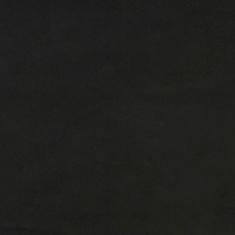 Vidaxl Vzmetnica z žepkasto vzmetjo črna 160x200x20 cm žamet