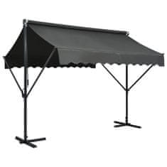 Vidaxl Prostostoječa tenda 300x300 cm antracitna