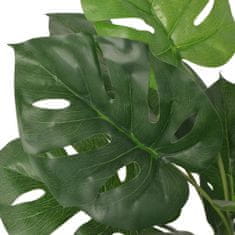 Vidaxl Umetna rastlina monstera v loncu 70 cm zelene barve