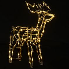 shumee Božični svetlobni okras 3-delni jeleni 229 LED lučk