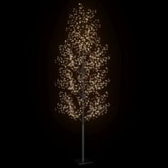 Vidaxl Božično drevesce s 1200 LED lučkami češnjevi cvetovi 400 cm