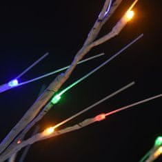 Vidaxl Božično drevesce s 140 LED lučkami 1,5 m večbarvno vrba