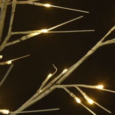 Greatstore Božično drevesce s 140 LED lučkami 1,5 m toplo belo vrba