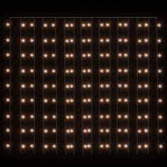 Vidaxl LED svetlobna zavesa 3x3 m 300 LED lučk toplo bela 8 funkcij