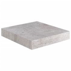 Vidaxl Stenske police 4 kosi betonsko sive 23x23,5x3,8 cm MDF