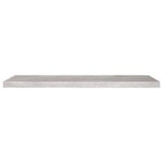 Vidaxl Stenska polica betonsko siva 90x23,5x3,8 cm MDF