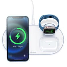 Mcdodo MCDODO DOCKING STATION INDUKCIJSKI POLNILEC 3V1 ZA IPHONE AIRPODS WATCH 15W