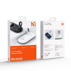 Mcdodo MCDODO DOCKING STATION INDUKCIJSKI POLNILEC 3V1 ZA IPHONE AIRPODS WATCH 15W