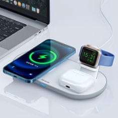 Mcdodo MCDODO DOCKING STATION INDUKCIJSKI POLNILEC 3V1 ZA IPHONE AIRPODS WATCH 15W