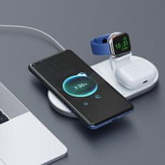 Mcdodo MCDODO DOCKING STATION INDUKCIJSKI POLNILEC 3V1 ZA IPHONE AIRPODS WATCH 15W