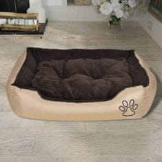 Vidaxl Udobna pasja postelja z mehko blazino L