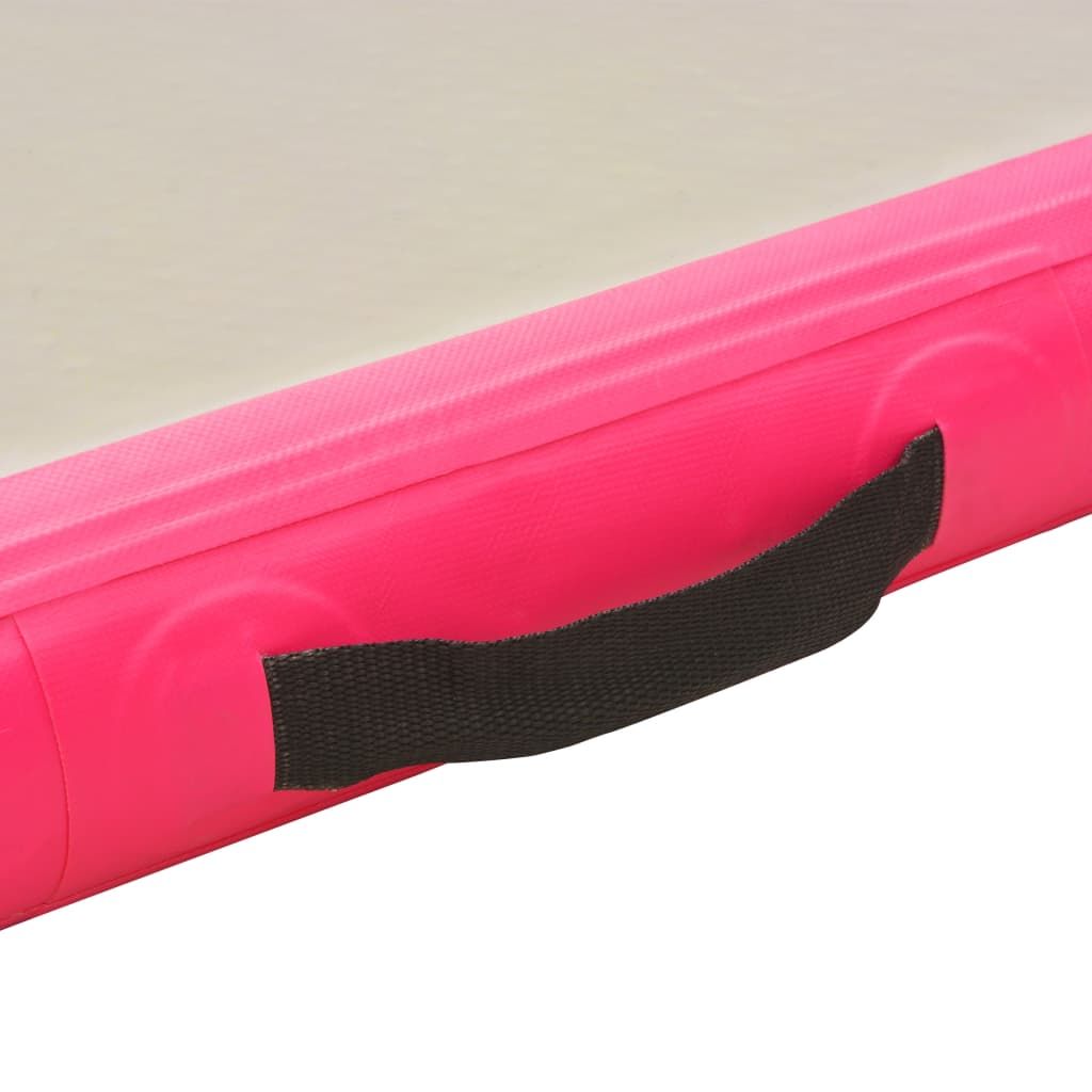 Tappetino da ginnastica 3 m con spessore 10 cm, Tappetino gonfiabile ad  aria per ginnastica, Rosa - Costway