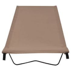 Vidaxl Kamp postelja 2 kosa 180x60x19 cm oksford blago in jeklo taupe