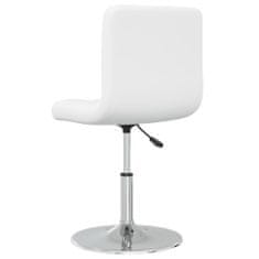 Vidaxl Barski stolček belo umetno usnje