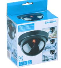 Grundig Črna lažna kamera z LED – dome