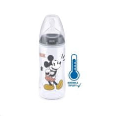 Nuk FC+ Mickey steklenička z nadzorom temperature, 300 ml - siva