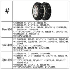 Vidaxl Snežne verige za pnevmatike 2 kosa 16 mm SUV 4x4 vel. 410