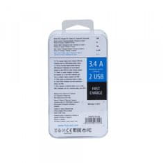 RivaCase VA4225 TD2 avtopolnilec, 3,4 A, Lightning podatkovno polnilni kabel za Apple iPhone 13