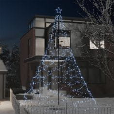 shumee Novoletna jelka s stebrom 1400 hladno belih LED lučk 5 m