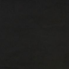 Vidaxl Vzmetnica z žepkasto vzmetjo črna 100x200x20 cm žamet