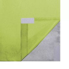 Vidaxl Zatemnitvene zavese 2 kosa dvoslojne 140x245 cm zelene barve