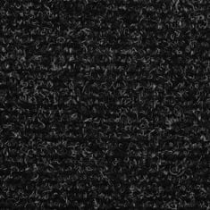 Vidaxl Samolepilne preproge za stopnice 15 kosov 54x16x4 cm temno sive