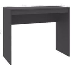 Vidaxl Pisalna miza siva 90x40x72 cm iverna plošča