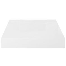 Vidaxl Stenske police 4 kosi visok sijaj bele 23x23,5x3,8 cm MDF