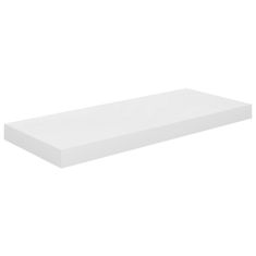 Vidaxl Stenske police 2 kosa visok sijaj bele 60x23,5x3,8 cm MDF