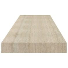 Vidaxl Stenske police 4 kosi barva hrasta 120x23,5x3,8 cm MDF