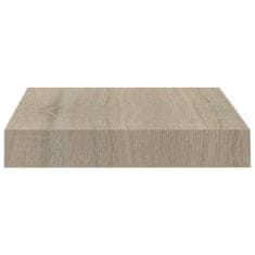 Vidaxl Stenske police 4 kosi barva hrasta 23x23,5x3,8 cm MDF