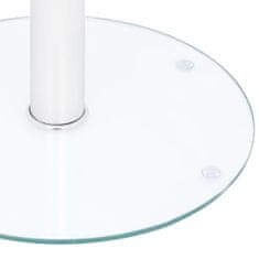 Vidaxl Klubska mizica prozorna 40 cm kaljeno steklo