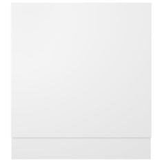 Vidaxl Plošča za pomivalni stroj bela 59,5x3x67 cm inženirski les